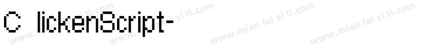 C lickenScript字体转换
